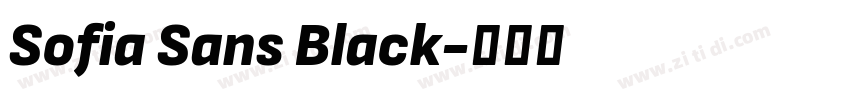 Sofia Sans Black字体转换 Sofia Sans Black字体转换